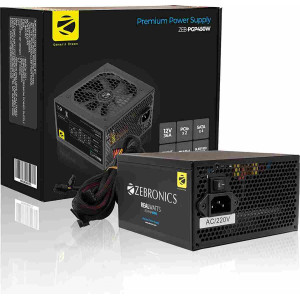 Zebronics Gaming High Efficiency 500watts Power Supply with 80+ Certification, Comes with Dual PCIe and Long Cables - PGP500W